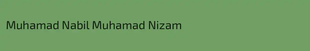 Muhamad Nabil Muhamad Nizam